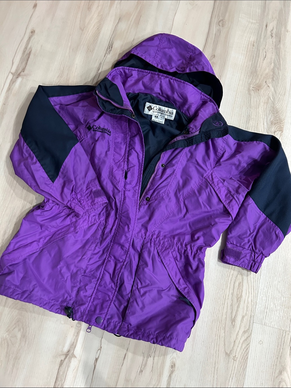 Columbia Women’s Purple and Black Hooded Ski Jacket